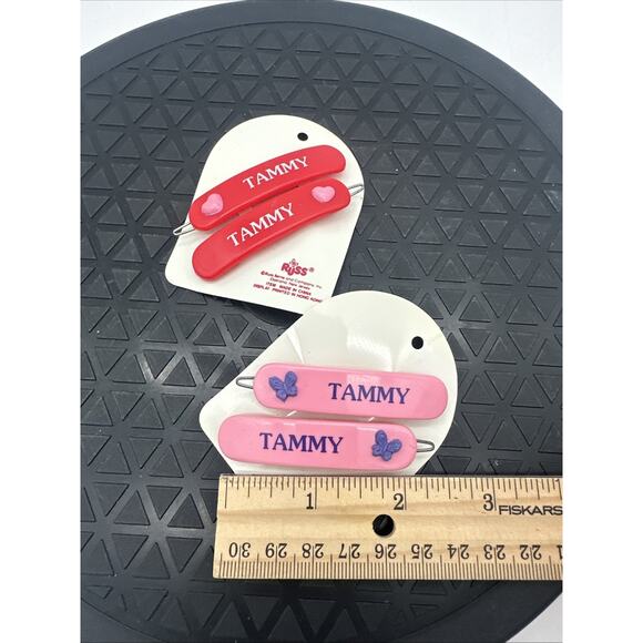2 Vintage 1980's Russ Hair Clip Barrettes " Tammy” - Picture 2 of 2